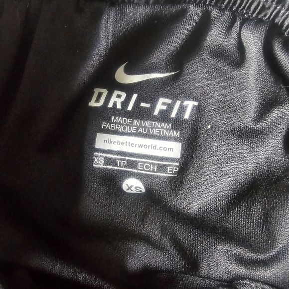 Nike Dri-FIT Tempo Running Shorts Black White Swoosh XS - Picture 6 of 9
